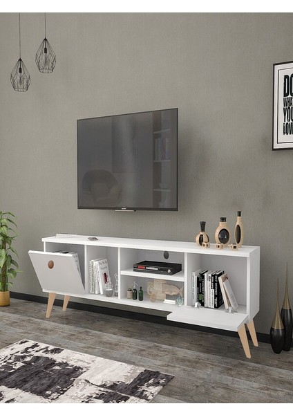 Mbes Mobilya Mbes Mobi̇lya Esi̇n 160 cm Tv Sehpasi Beyaz