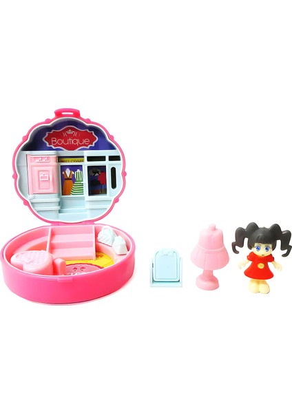 2 Adet Taşınabilir Dollhouse Sürpriz Paket