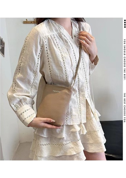 Gerçek Deri Çantası, Kadınların Moda Tek Omuz Çantası, Ultra-Ince ve Çeşitli Japon Stili Dikey Mini Telefon Çantası. (Yurt Dışından) fiyatları