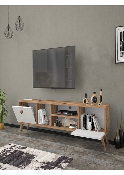 Mbes Mobiya Esin AtlantikBeyaz 160 cm Tv Ünitesi modelleri