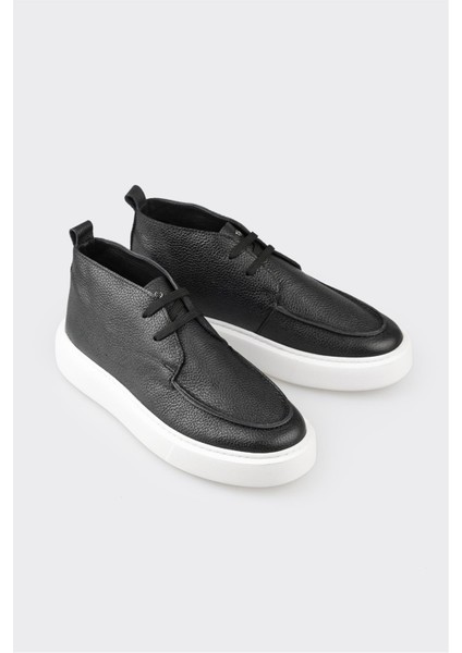 Siyah Deri Erkek Spor Bot fiyatları