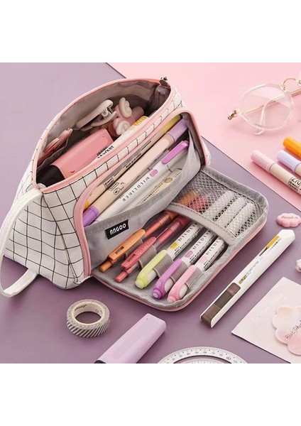 Kalem Kutusu Kawaii Okul Kalem Kutusu Malzemeleri Sevimli Kalem Saklama Çantası Öğrenci Kalem Kutusu Büyük Çok Fonksiyonlu Kalem Kutusu Kırtasiye (Yurt Dışından) fiyatları