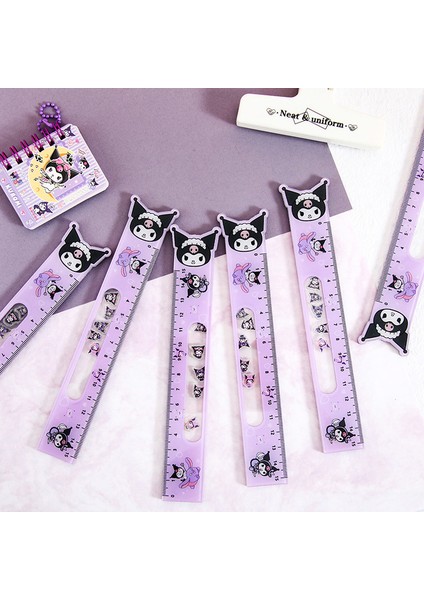 1 Adet Kawaii Sanrio Akrilik Cetvel Karikatür Hello Kitty Kuromi Pochacco Shaker Cetvel Çizim Aracı Bookmark Kırtasiye Öğrenci Hediye (Yurt Dışından) modelleri