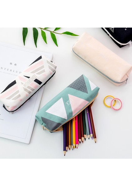 1 Adet Kawaii Kalem Kutusu Moda Geometrik Hediye Hediye Estuches Okul Kalem Kutusu Kalem Kutusu Kalem Çantası Okul Malzemeleri Kırtasiye (Yurt Dışından)