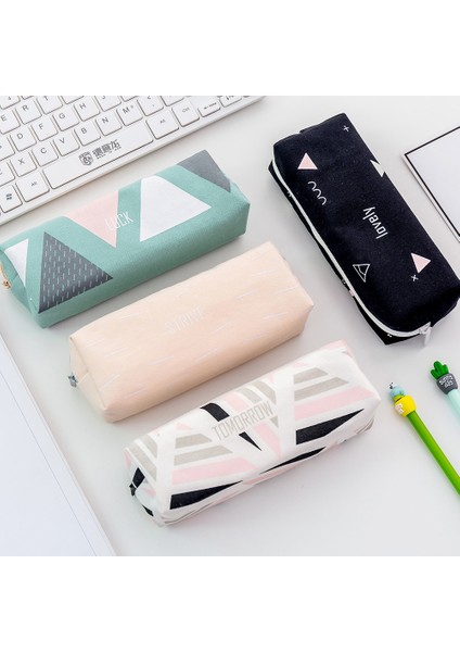 1 Adet Kawaii Kalem Kutusu Moda Geometrik Hediye Hediye Estuches Okul Kalem Kutusu Kalem Kutusu Kalem Çantası Okul Malzemeleri Kırtasiye (Yurt Dışından)