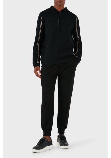 Logolu Pamuklu Regular Fit Kapüşonlu Erkek Sweat 50523284 001