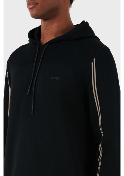 Logolu Pamuklu Regular Fit Kapüşonlu Erkek Sweat 50523284 001