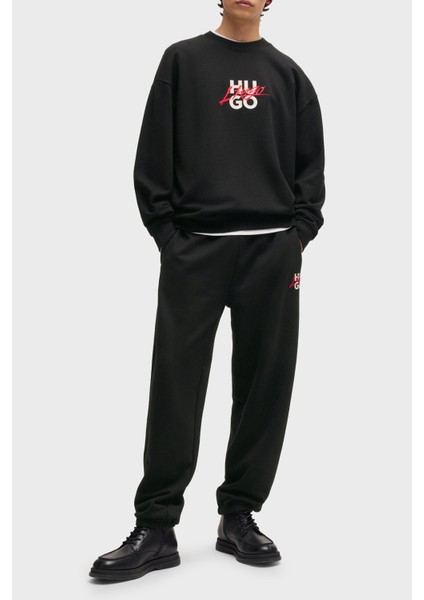 Pamuklu Logolu Regular Fit Bisiklet Yaka Erkek Sweat 50521081 001