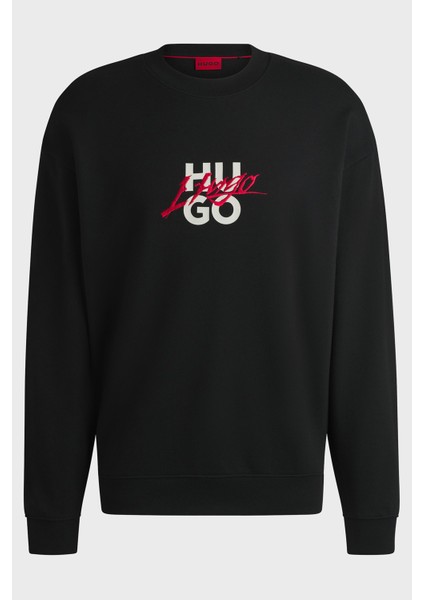 Pamuklu Logolu Regular Fit Bisiklet Yaka Erkek Sweat 50521081 001