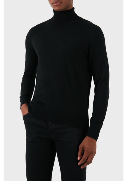 Yün Karışımlı Slim Fit Balıkçı Yaka Kazak Erkek Kazak 54131 14190 099