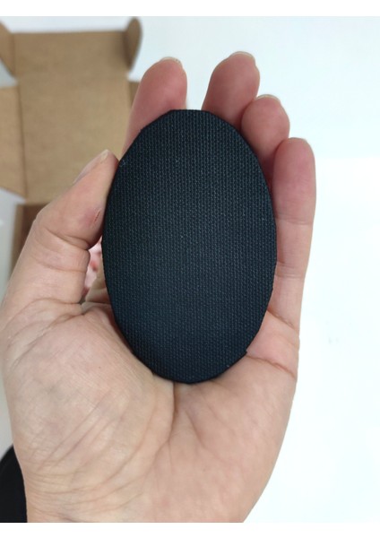 Pres Tuval 5'li Oval Set 5*8 Cm. Siyah %100 Pamuk 310 Gr/m2