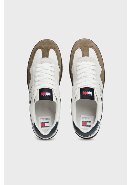 Deri Logolu Sneaker Ayakkabı Erkek Ayakkabı EM0EM01462 Ybl