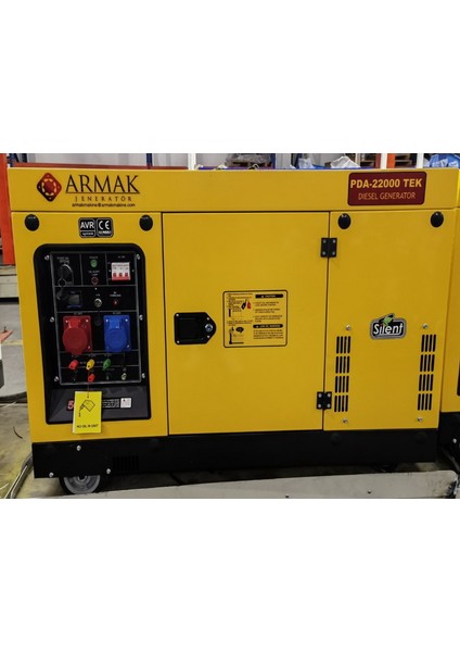PDA-22000 Tek 22 Kva Dizel Trifaze Kabinli Portatif Jeneratör