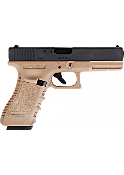 We G17 Glock 17 Gen3 Tan Gbb Airsoft Tabanca
