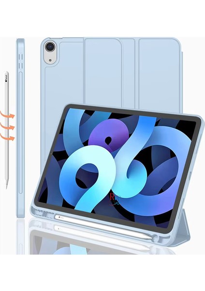 Ipad Air 11 Inç 6.nesil ile Uyumlu Tablet Kılıfı ve Klavye Mouse Set Kalem Bölmeli Smart Kılıf fiyatları