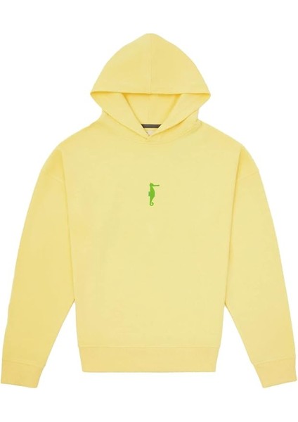 Market Denizatı Hoodie Sweatshirt - Açık Sarı