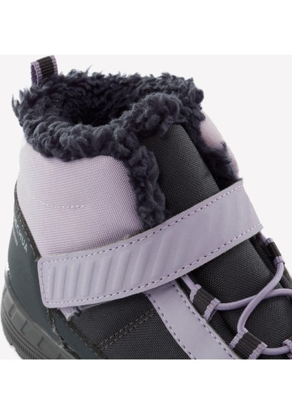 Quechua Çocuk Su Geçirmez Outdoor Kar Botu - Gri / Mor - 24 / 34 - SH100 modelleri