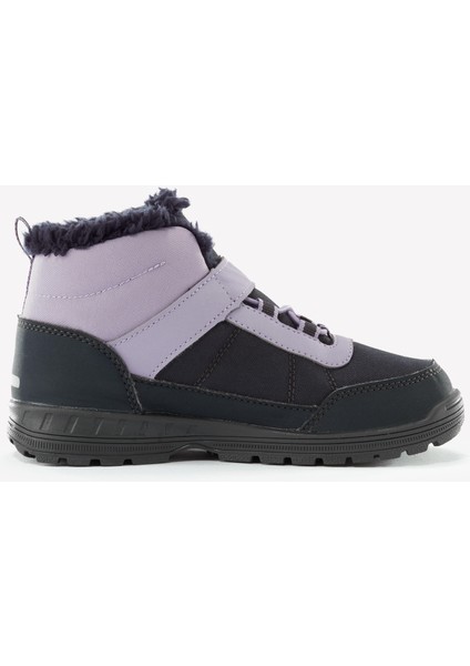 Quechua Çocuk Su Geçirmez Outdoor Kar Botu - Gri / Mor - 24 / 34 - SH100 indirimleri