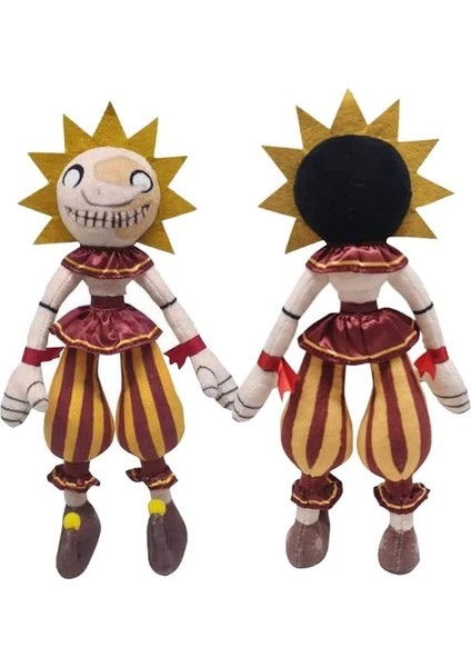 Boutiques Sun Moondrop Peluş, Fnaf Güvenlik Ihlali Palyaço Figürü, 2 Adet 11IN Sundrop Moondrop Peluş Oyuncak Çocuklar ve Oyun Hayranları Için Hediye (Güneş ve Ay Palyaço 2 Adet) (Yurt Dışından)