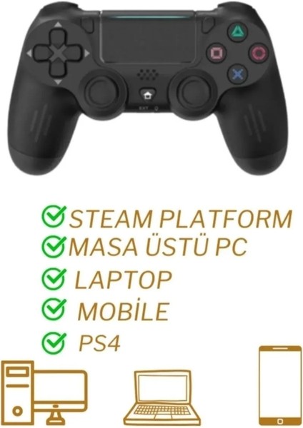 Ps 4 Joystick Tablet Telefon Pc Uyumlu Titreşimli Oyun Kolu fiyatları