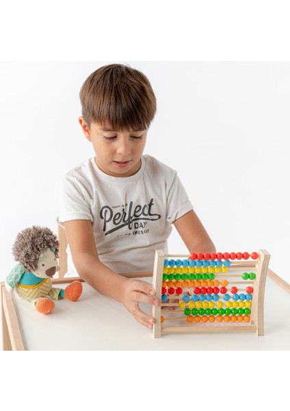 Hopiers Montessori Renkli Ahşap Abaküs / 1+ Yaş / Eğitici, Öğretici ve Güvenli Çocuk Oyuncağı fiyatları