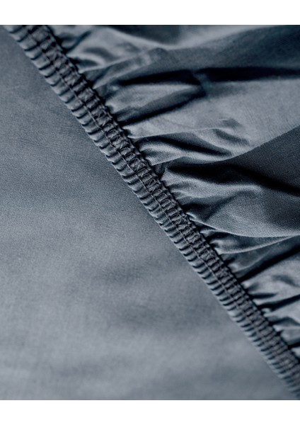 Manon King Size Plus %100 Pamuk Ranforce Lastikli Çarşaf - Koyu Mavi fiyatları