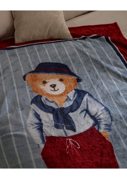 Fares Ayı Tek Kişilik Welsoft Polar Baskılı Battaniye - Bej fiyatları