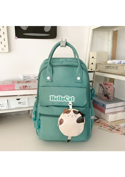 Sevimli Öğrenci Okul Çantası, Kore Versiyonu, Çok Yönlü, Taze, Üniversite Tarzı, Büyük Kapasiteli, Kadınlar Için Ortaokul Öğrencisi Sırt Çantası (Yurt Dışından)