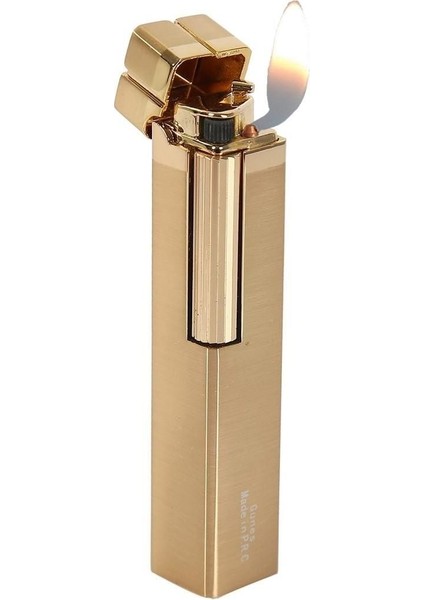 Vindiesel Dupont Tarz Slim Kare Metal Çakmak - Gold - Taşlı Gazlı fiyatları