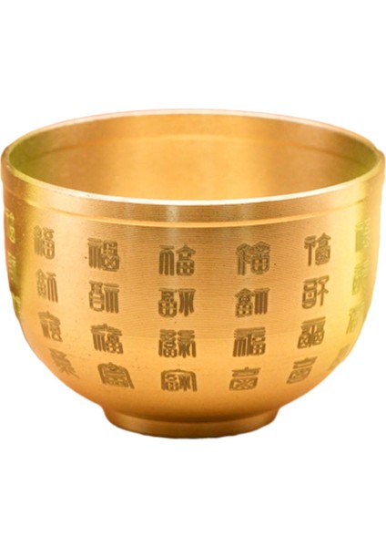 Havzası Pirinç Feng Shui Kase Mini Kase Kanji Fu Ev Yemek Odası Dekoratif Süs (Yurt Dışından)