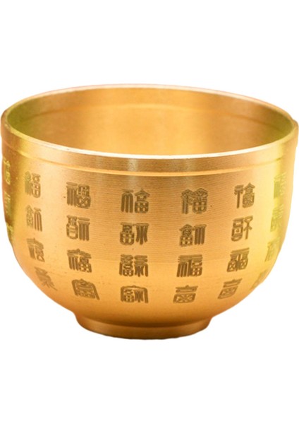 Havzası Pirinç Feng Shui Kase Mini Kase Kanji Fu Ev Yemek Odası Dekoratif Süs (Yurt Dışından) modelleri