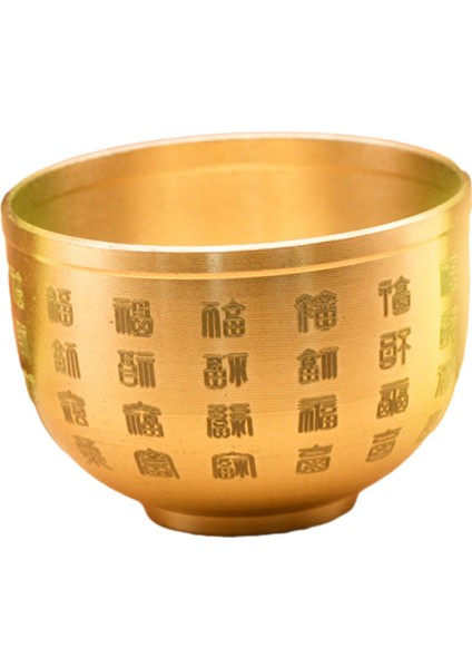 Havzası Pirinç Feng Shui Kase Mini Kase Kanji Fu Ev Yemek Odası Dekoratif Süs (Yurt Dışından) fırsatları