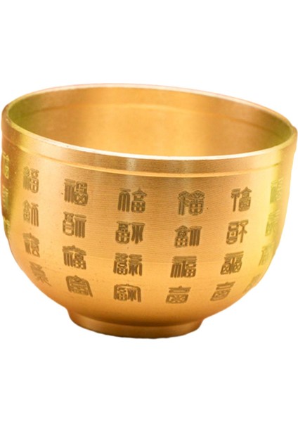 Havzası Pirinç Feng Shui Kase Mini Kase Kanji Fu Ev Yemek Odası Dekoratif Süs (Yurt Dışından) indirimleri