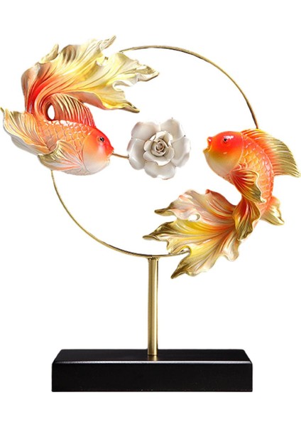 Reçine Koi Kırmızı Dekoratif Süs (Yurt Dışından) indirimleri