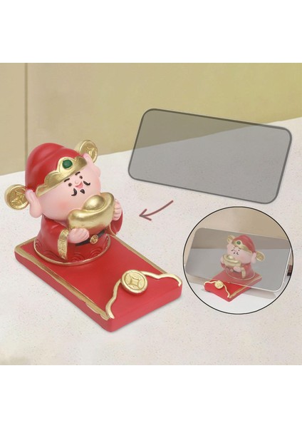 Telefon Standı Feng Shui Kırmızı Dekoratif Süs (Yurt Dışından)