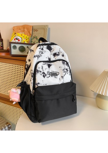 Kontrast Renkli Dikişli Ortaokul Öğrencileri Için Büyük Kapasiteli Taze ve Sevimli Ilkokul Öğrencileri Sırt Çantası ile Kadınlar Için Okul Çantası (Yurt Dışından)