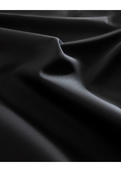 Vachel Çift Kişilik %100 Pamuk Baskılı Saten Nevresim Takımı - Antrasit indirimleri