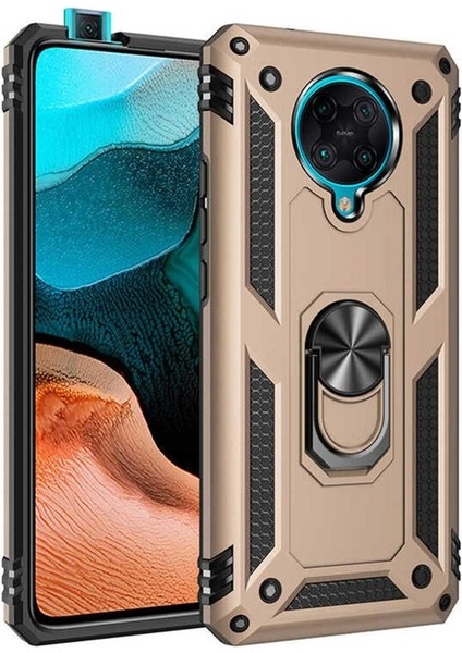 Xiaomi Poco F2 Pro Uyumlu Kılıf Vega Kapak, Gold