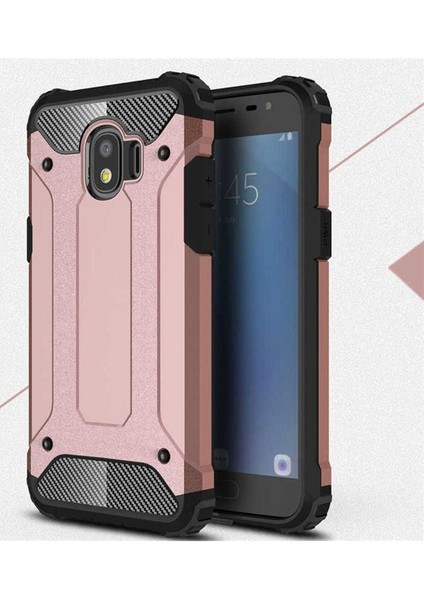 Samsung Galaxy J2 Pro 2018 Uyumlu Kılıf Crash Silikon Kapak, Rose Gold