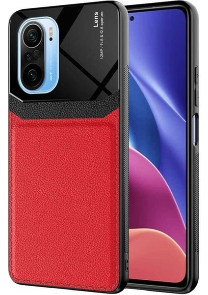 Xiaomi Poco F3 Uyumlu Kılıf Emiks Kapak, Kırmızı