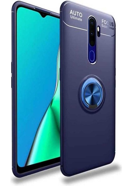 Oppo A5 2020 Uyumlu Kılıf Ravel Silikon Kapak, Mavi