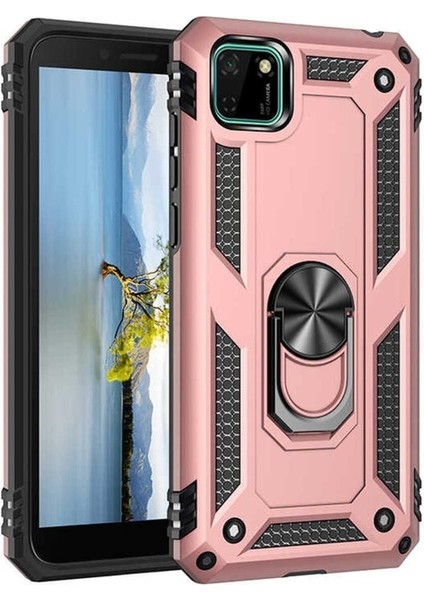 Huawei Y5P Uyumlu Kılıf Vega Kapak, Rose Gold