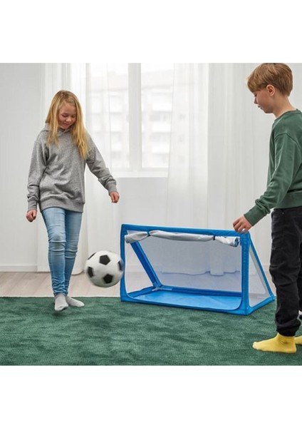 Mavi Çocuk Futbol Kalesi ve Depolama Alanı 90X53X53CM Mavi modelleri