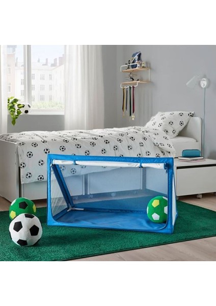 Mavi Çocuk Futbol Kalesi ve Depolama Alanı 90X53X53CM Mavi indirimleri