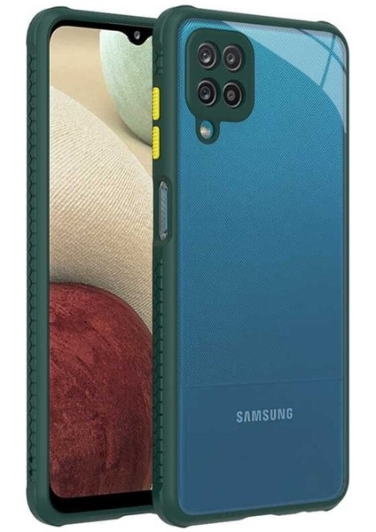Samsung Galaxy M12 Uyumlu Kılıf Kaff Kapak, Koyu Yeşil