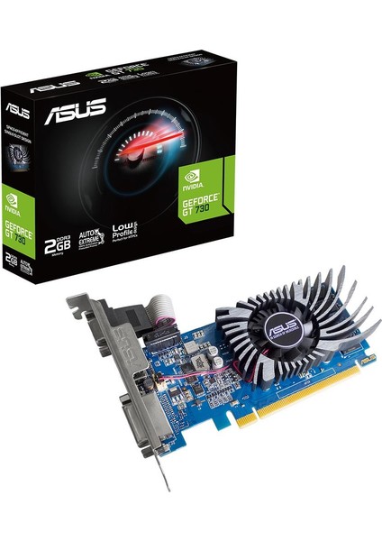 Nvidia GeForce GT730 2GB 64Bit GDDR5 (Analog+HDMI+DVI) Ekran Kartı GT730-SL-2GD5-BRK