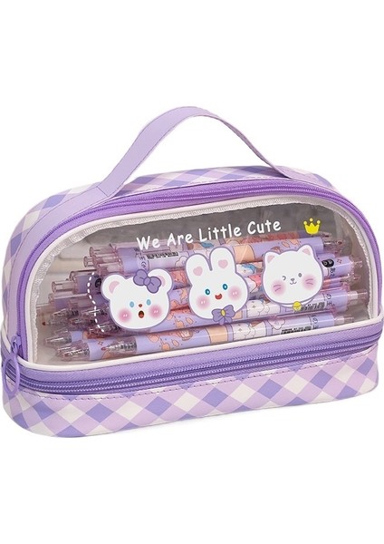 Ortaokul Öğrencileri Için Büyük Kapasiteli Şeffaf Kalem Kutusu (Yurt Dışından)