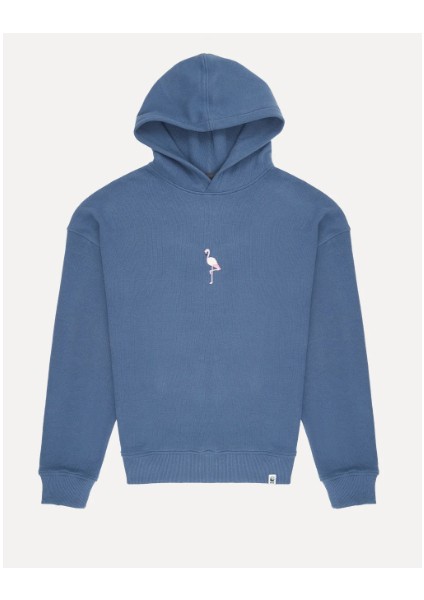 Flamingo Supersoft Hoodie Sweatshirt - Flint Mavi