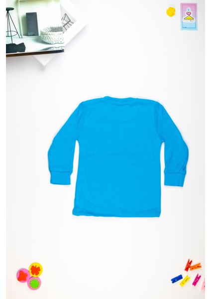 Kaplan Baskılı Uzun Kollu Çocuk Sweatshirt 1-4 Yaş