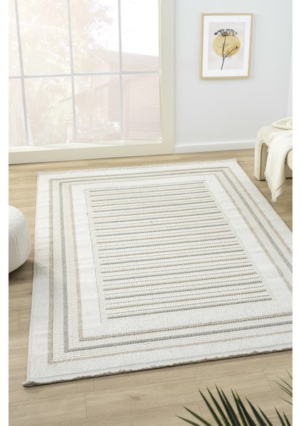 Viola Beyaz Salon Oturma Odası Çocuk Odası Yatak Odası Halısı Vıo301 80 x 150